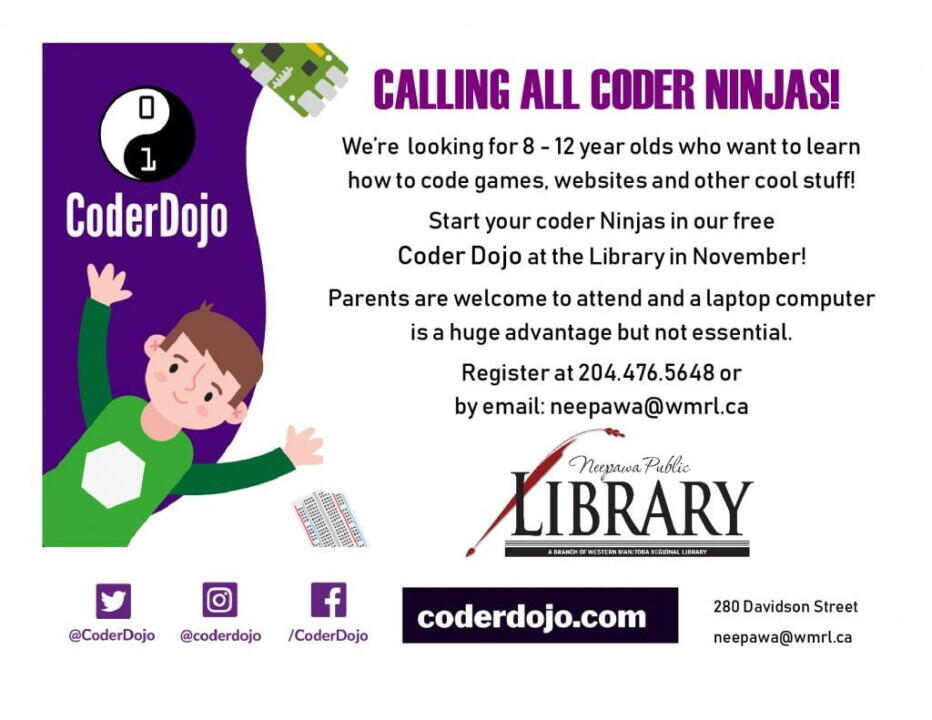 Image: Neepawa Coder Dojo information