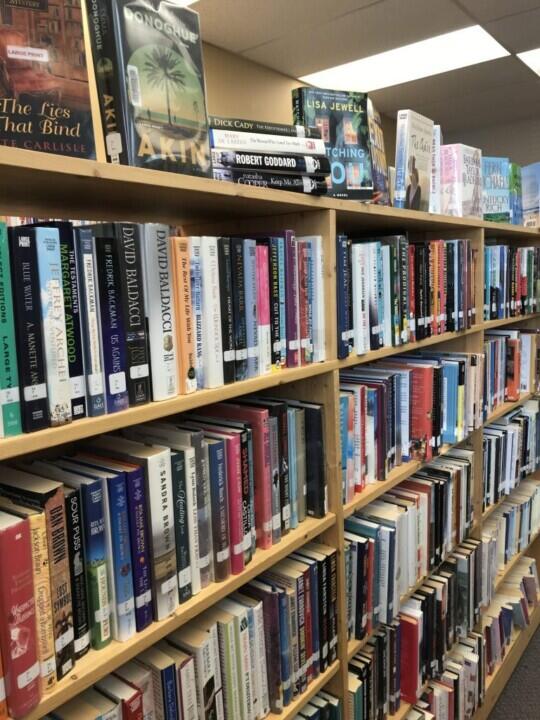 Large Print selection at Hartney Library