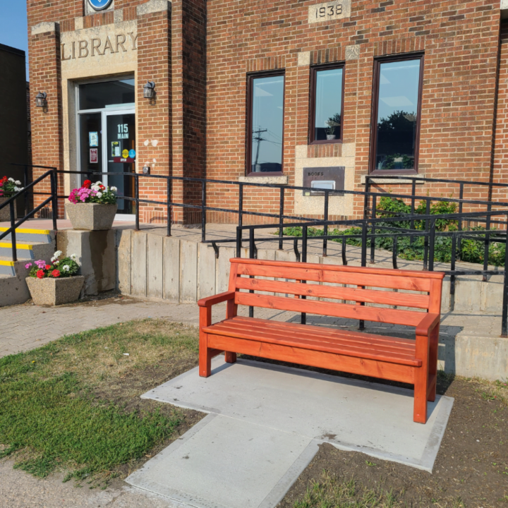 New Sharing Bench Installed at the Carberry Library