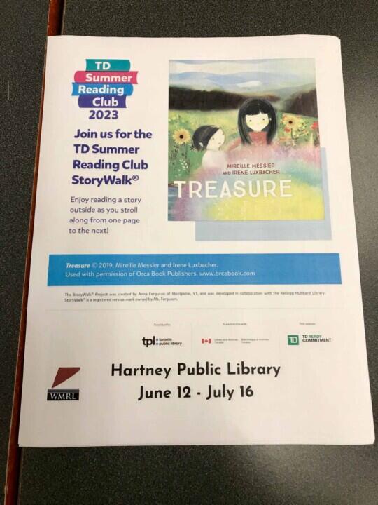 Do the Storywalk at Hartney!