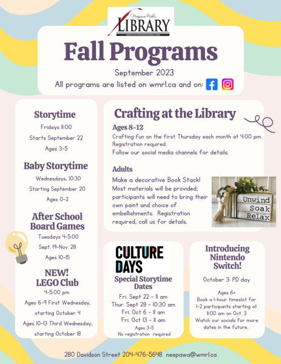 Fall Programs in Neepawa