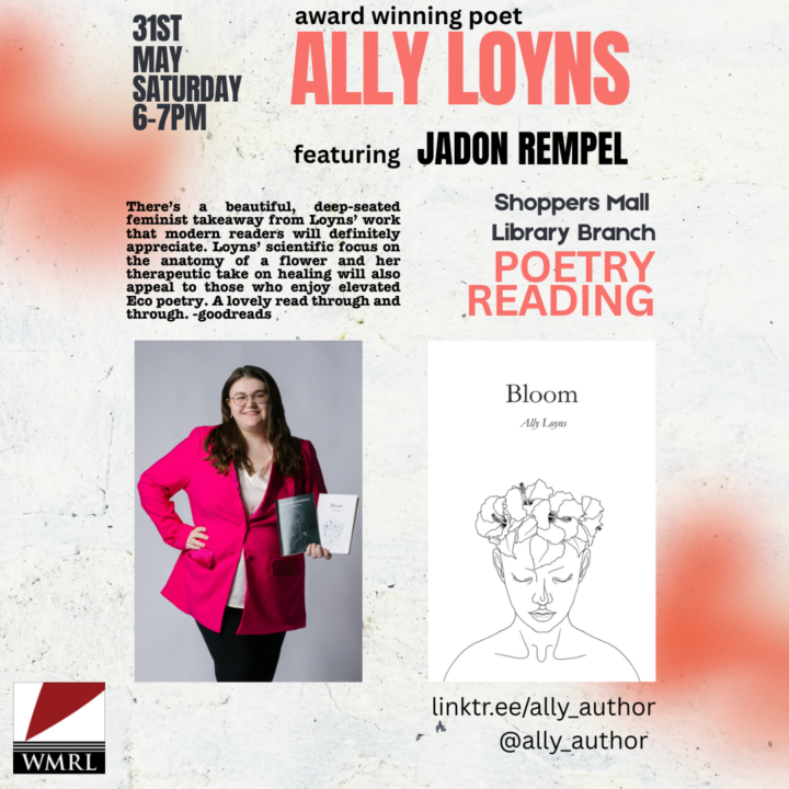Ally Lyons Poetry Reading @ Shoppers Mall Branch! Ally Lyons Poetry Reading @ Shoppers Mall Branch!