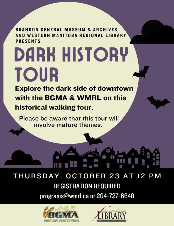 Dark History Tour @ the Brandon Public Library
