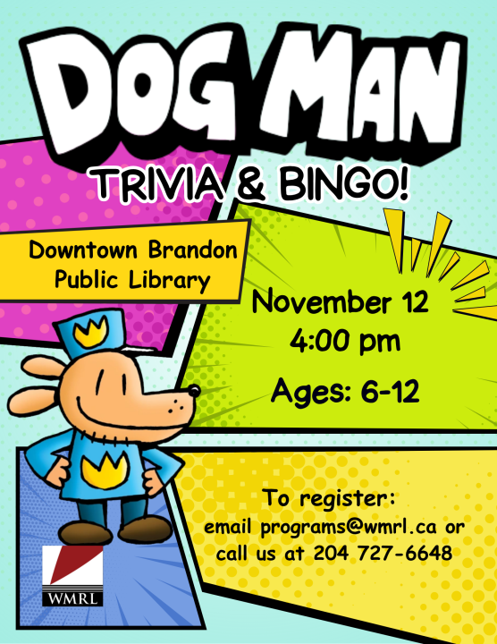 Dog Man Trivia and BINGO @ Downtown Branch Dog Man Trivia and BINGO @ Downtown Branch