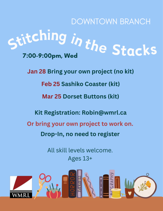 Stitching in the Stacks 2026