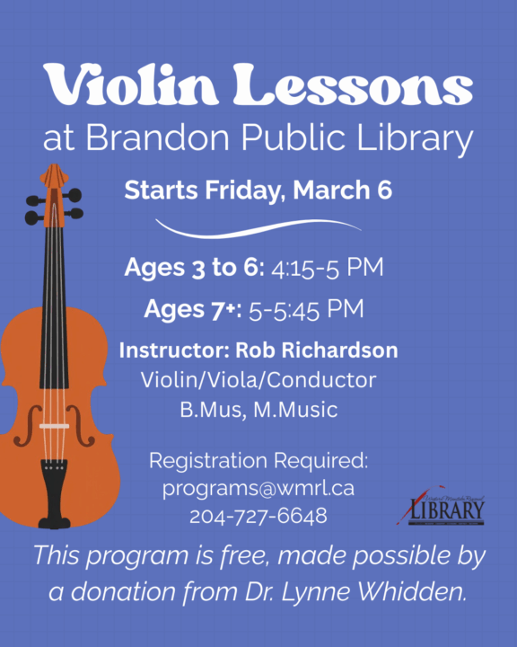 Violin Lessons @ the Brandon Public Library