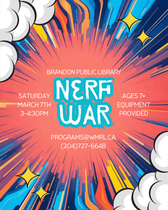 Nerf War @ the Brandon Public Library