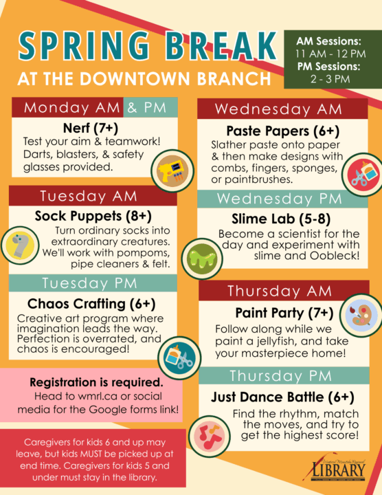 Spring Break @ the Brandon Public Library